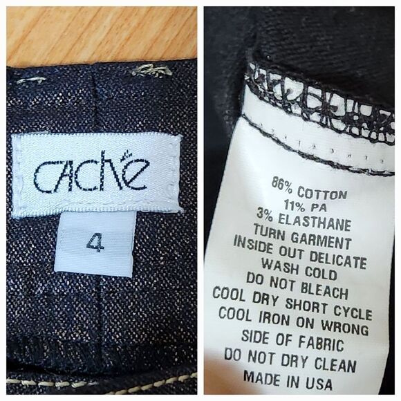 🔹️Cache Bronze Metallic Stretch Bootcut Jeans Size 4/27 - Picture 11 of 11